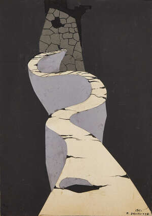 
	
		Marcel Delmotte,
		Belgian 1901-1984- 
		 
		Untitled composition, 1951; 
		 
		mixed...