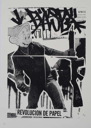 
	
		Bäst, 
		American Contemporary-
		 
		Revolucion de Papel,2003;
		 
		screenprint on...