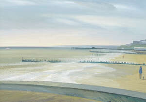 
	
		John Reay, 
		British 1947-2011 - 
		 
		Coastal Scene, Lowerstoft; 
		 
		oil on...