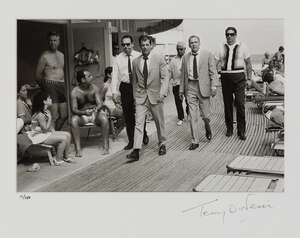 
	
		Terry O'Neill CBE, 
		British b. 1938-
		 
		Frank Sinatra on the Boardwalk, Miami,...