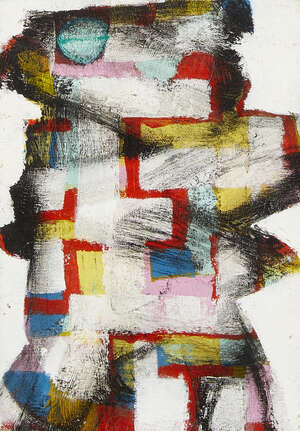 
	
		Gabriel Weissmann, 
		British 1944-1997- 
		 
		Blind, 1978; 
		acrylic on paper, signed,...