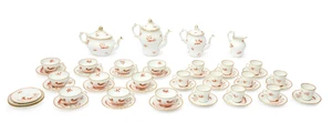 A Richard Ginori 'Vecchio Ginori' porcelain &lsquo;Galli Rossi&rsquo; pattern part tea and coffee service,...