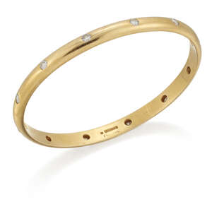 
	
		Theo Fennell, an 18ct gold and diamond bangle, by Theo Fennell, inset with brilliant-cut...