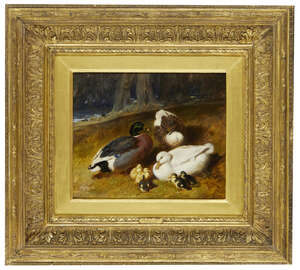 
	
		John Frederick Herring, Snr. 
		 
		British 1795-1865- 
		 
		The Ducklings, 1851;...
