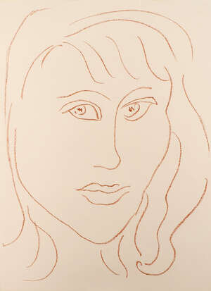 
	
		Henri Matisse, 
		French 1869-1954- 
		 
		Enfin, Visages, 1946 (Duthuit 11);...