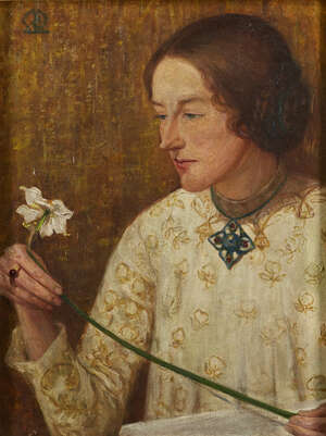 
	
		British School, 
		mid/late 19th century- 
		 
		The Narcissus; 
		 
		oil on...