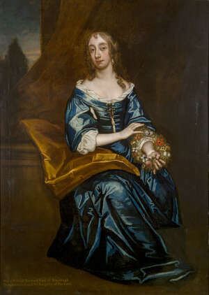 
	
		Studio of Sir Peter Lely, 
		British 1618-1680- 
		 
		Portrait of Elizabeth...