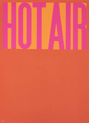 James Joyce, British 21st Century, Hot Air, 2017; 3 colour screenprint on wove, signed and numbered...