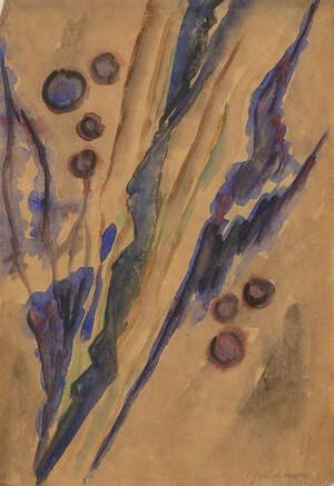 
	
		Natalie Gontcharova, 
		 
		Russian 18811962- 
		 
		Abstract composition, circa 1950;...