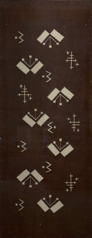 
	
		A Pair of Japanese kimono printing screens, late 19th/early 20th century, each panel 120...