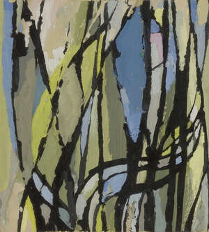
	
		Hans Unger, 
		German 1915-1975 - 
		 
		Untitled; 
		 
		gouache on paper, 10.8 x 9.6...