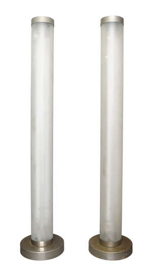 
	
		Designer Unknown, 
		 
		Pair of cylindrical floor lights, second half 20th century,...