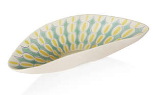 
	
		Ann Read for Poole Pottery, 
		 
		'Bamboo' or 'PS' pattern free form bowl, circa 1955,...