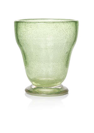 
	
		Keith Murray (1892-1981) Attributed, a green bubble suffused glass vase  
		c. 1930,...