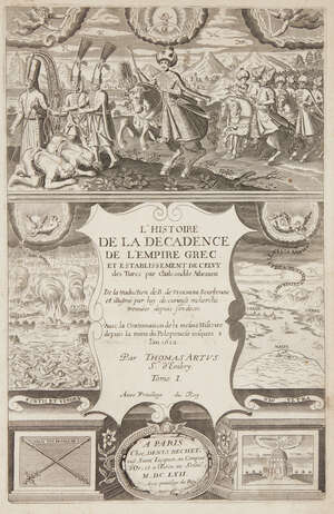 
	
		A group of 24 portrait engravings: 21 from Laonicus Chalcondylas, Histoire générale des...