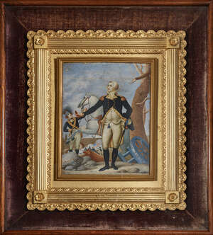 
	
		After Walter Robertson, 
		Irish 1750-1801/02- 
		 
		Portrait miniature of George...