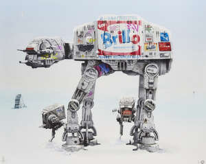 
	
		JJ Adams, 
		British b.1978- 
		 
		Imperial Walkers; 
		 
		giclee print in colours...