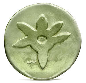 
	
		Hans Arp, 
		French 1886-1966- 
		Logo der Fucina degli Angeli Murano; 
		green glass,...