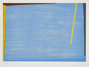 
	
		Larry Zox, 
		American 1937-2006-
		 
		Untitled;
		screenprint in colours on wove,...