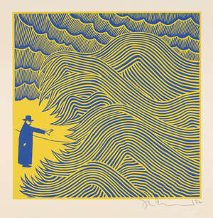 Stanley Donwood, British b.1968- PAX (Fundraiser for Ukraine), 2022; two colour hand-pulled...