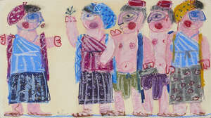 
	
		Faidon Patricalakis,
		Greek b.1935-
		A costume design from Lysistrata, directed by...