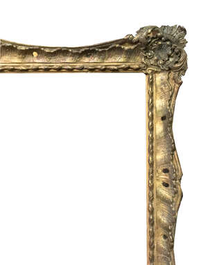 
	
		An English Pierced and Gilded Composition Chippendale Style Frame, mid 20th century, with...