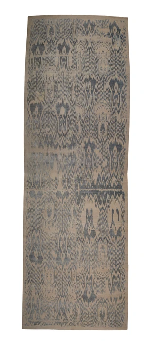 A large modern wool and silk carpet, by Luke Irwin, with Bargarh - 2A design, 762 x 259cm
