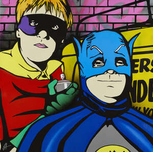 
	
		J J Adams, 
		British b.1978- 
		 
		Only Fools and Horses; 
		 
		mixed media,...