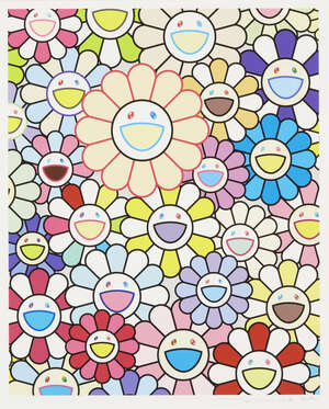 
	
		Takashi Murakami,
		Japanese b.1962-
		 
		Flowers of Hope, 2020;
		 
		lithograph in...