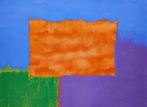 
	
		Trevor Bell, 
		British 1930-2017-
		Evening Raga, 1979;
		oil on paper, signed, titled...