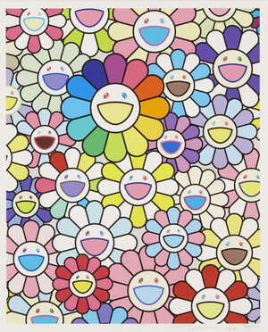 
	
		Takashi Murakami,
		Japanese b.1962-
		 
		Field of Flowers, 2020;
		 
		lithograph in...
