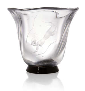 
	
		Vicke Lindstrand (1904-1983) for Orrefors,
		 
		Mermaid vase, circa 1930s, 
		Clear...