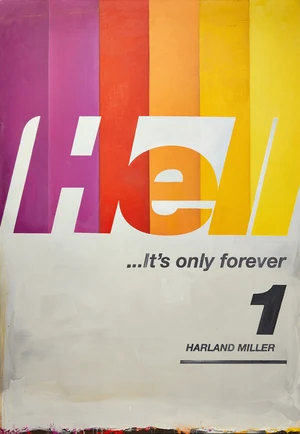 Harland Miller, British b.1964 - Hell It's only forever, 2016; oil on ca...