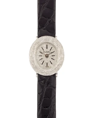 Bueche-Girod. An 18ct white gold small size wristwatchLondon hallmarks for 196817 jewel manual...