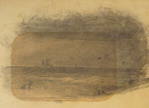 
	
		Edward Robert Smythe, British 1810-1899- Shoreline on the North Sea, Suffolk, circa 1891;...