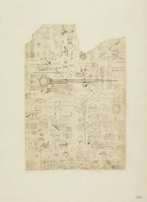 After Leonardo Da Vinci, Italian 1452-1519, Leonardo's Codex Atlanticus: 25 plates including,...