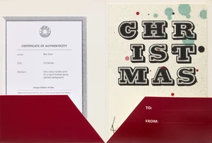 Ben Eine,British b.1970-
Ben Eine's Ultimate Christmas Card, 2017;
one colour screenprint with a...
