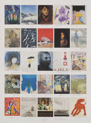 
	
		Various Artists, 
		 
		Founders Print;
		 
		offset lithograph in colours, sheet...