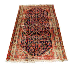 
	
		Two West Persian rugs, with floral and foliate field, with multiple borders, larger 212cm...
