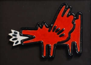 
	
		 
		RTO TO BE AUTHENTICATED 
		Attributed to Keith Haring, 
		American 1958-1990-...