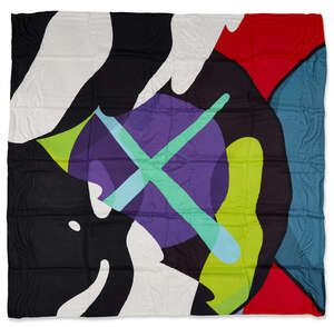 
	
		KAWS, 
		American b.1974- 
		 
		Untitled; 
		 
		scarf, silk & modal blend, for...