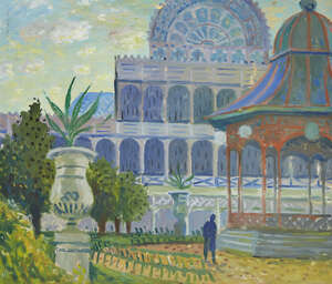 
	
		Gabriel White BA CBE,
		British 1902-1988-
		Crystal Palace; 
		oil on canvas, signed on...