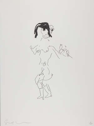 
	
		Sue Webster,
		British b.1967-
		 
		A Brush with Genius, 2016;
		 
		lithograph on 300...