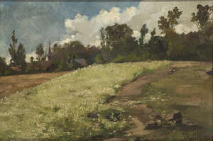 
	
		John Rettig, 
		America 1858-1932- 
		Landscape, 1899; 
		oil on canvas, signed and date...