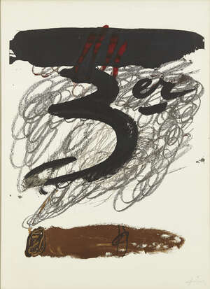 
	
		Antoni Tàpies, 
		Spanish 1923-2012-
		 
		Festival Internacional de Cadaqués...