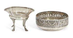 
	
		A German silver bonbon dish, Schwäbisch Gmünd, Wilhelm Binder, designed with laurel...