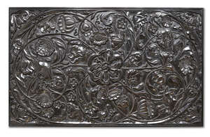 
	
		 A large carved ebony panel, Batavia or Ceylon for the Dutch market, 1680-1720, 58 x...