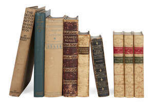 
	
		A collection of art reference bindings, comprising: W. STIRLING, ANNALS ARTISTS OF SPAIN,...