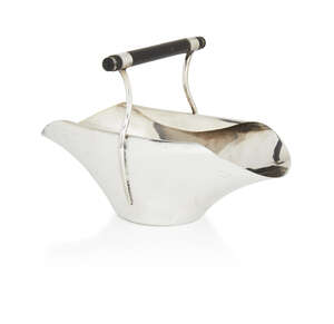 
	
		James Dixon & Sons, a silver plated sugar bowl in the manner of Christopher Dresser
		