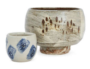 
	
		William Bill Marshall (1923-2007), a large tea bowl
		c. 1970-90, impressed personal...